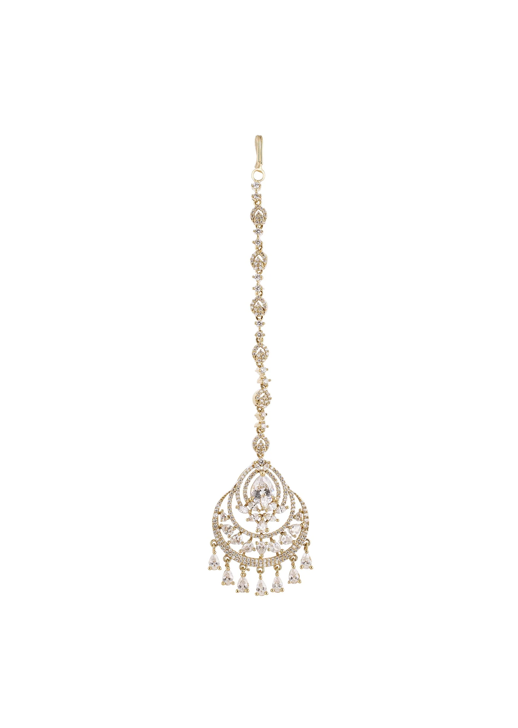 965-gold-white-maangtikka-with-radiant-detail-2.webp Gold White Maangtikka With Radiant Detail