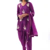 Purple Dhoti Suit