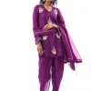 Purple Dhoti Suit