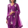 Purple Dhoti Suit