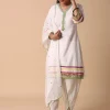 White Cotton Kurta Dhoti Set