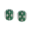 970-green-silver-diamond-earrings-with-timeless-detail-2.webp Green Silver Diamond Earrings With Timeless Detail