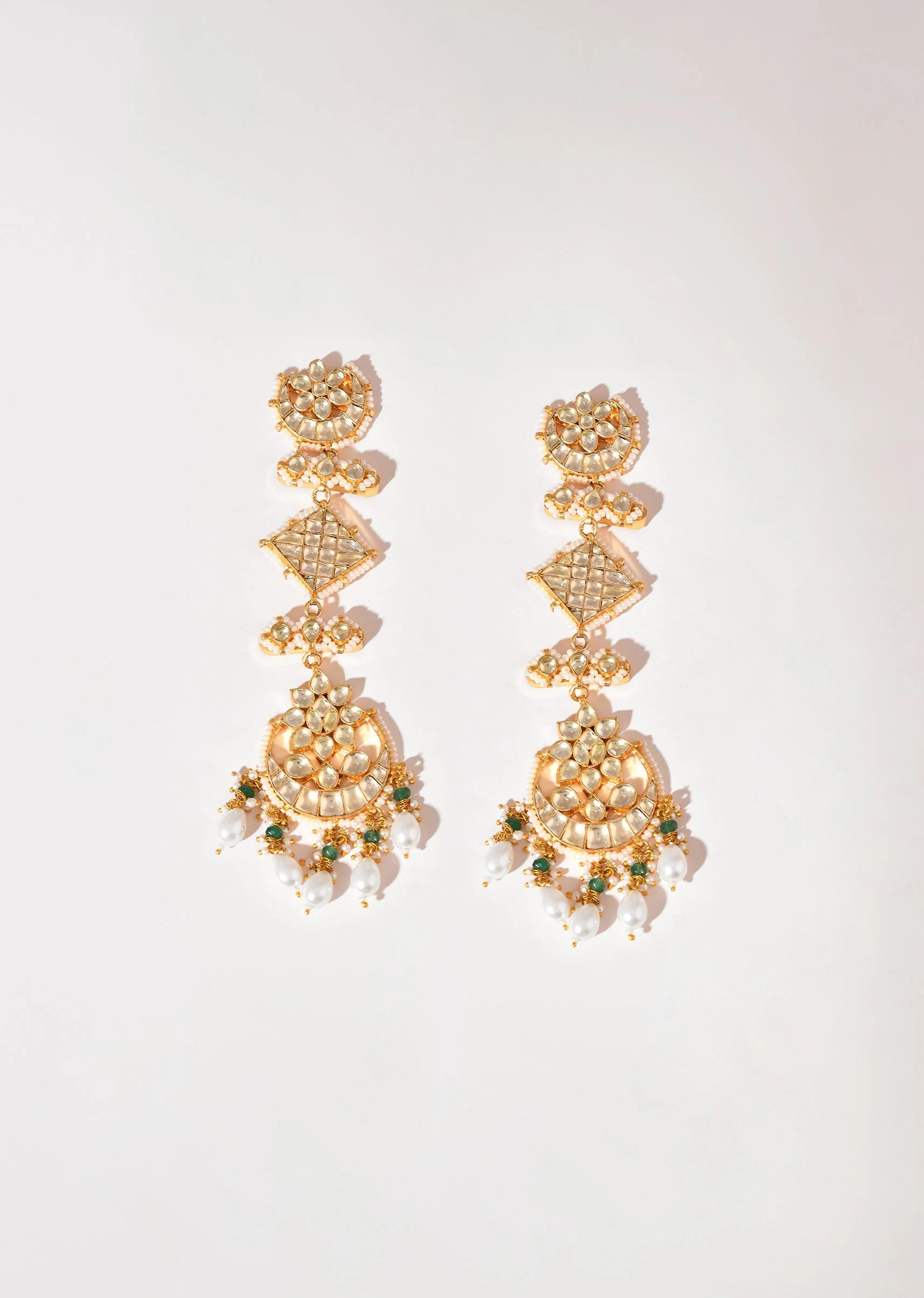 973-white-gold-earrings-with-pachi-kundan-2.webp White Gold Earrings With Pachi Kundan