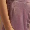 Lilac Zardosi Motif Kurta Dupatta Belt Set