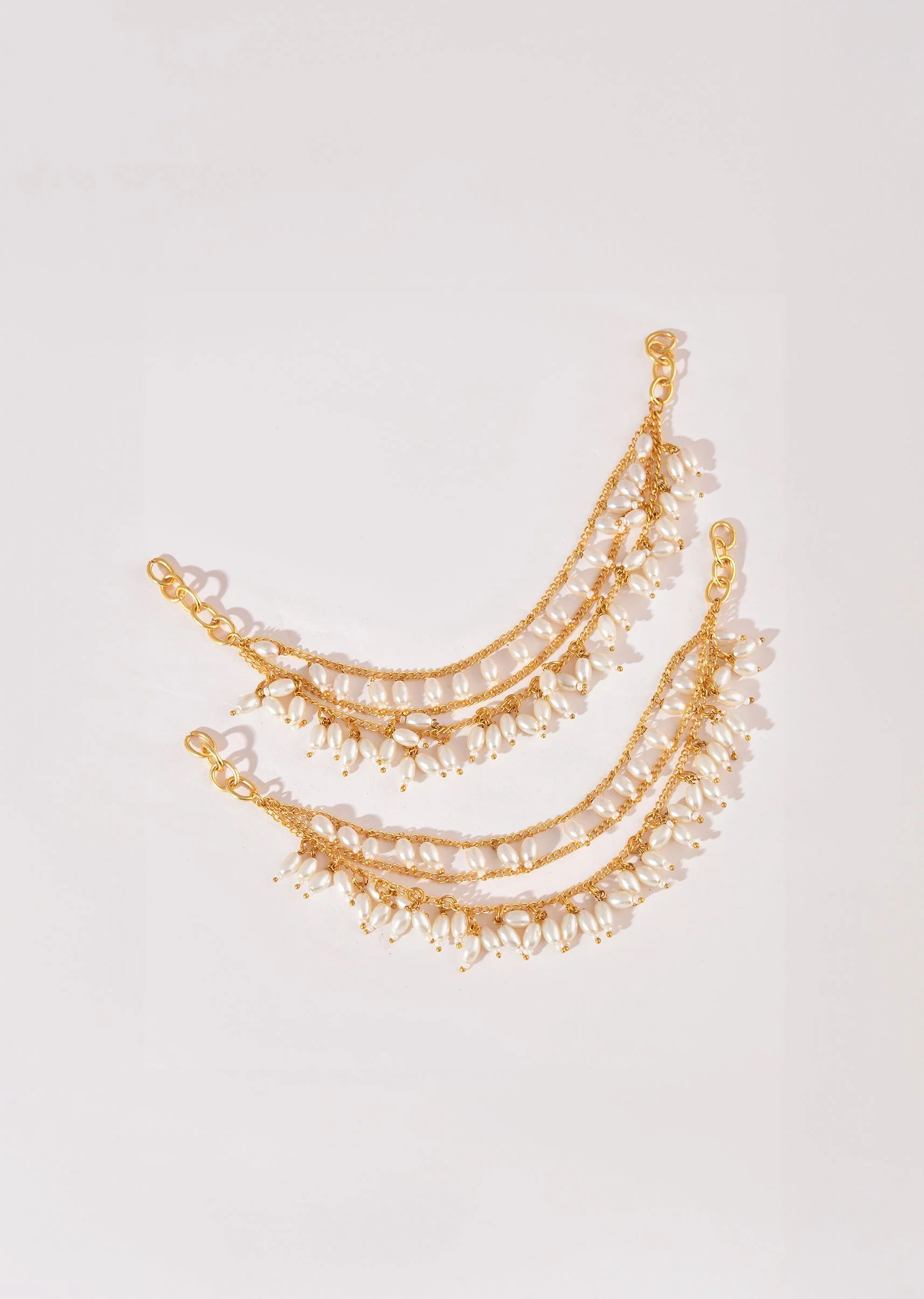 977-white-kundan-layered-bead-drop-earchain-set-2.webp White Kundan Layered Bead Drop Earchain Set