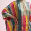 Green Multicolored Embroidered Dhoti Set