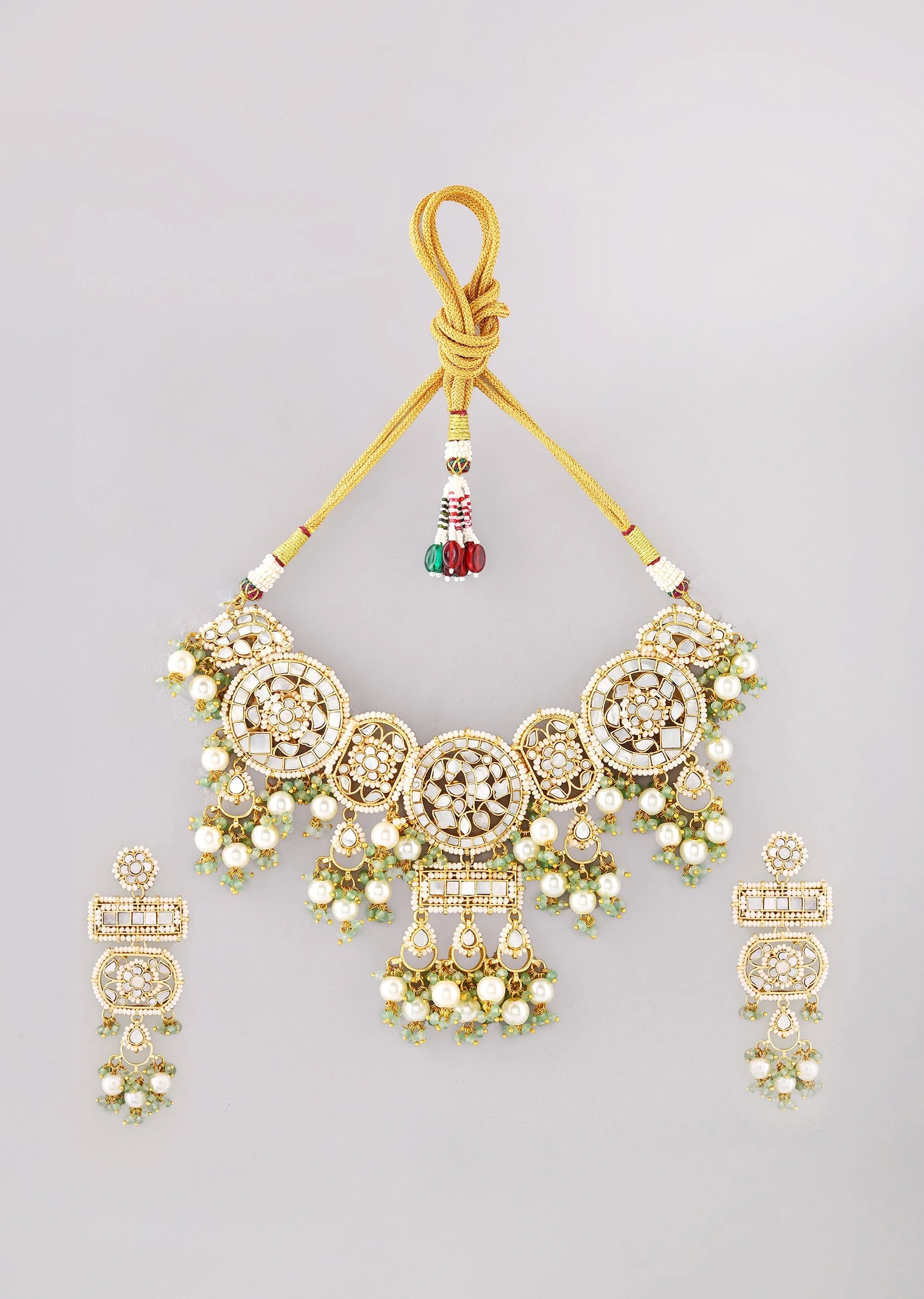 983-white-kundan-geometric-pendant-necklace-and-earrings-set-2.webp White Kundan Geometric Pendant Necklace and Earrings Set
