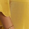 Yellow Resham Embroidered Kurta Dhoti Set With Draped Dupatta And Belt