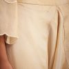 White Tissue Embroidered Dhoti Set