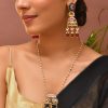 986-multi-floral-motif-enamelled-pendant-necklace-and-earrings-set-1.jpg Multi Floral Motif Enamelled Pendant Necklace and Earrings Set