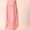 Pink Jacket And Dhoti Set With Mirror Work