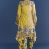 9876-light-lime-green-cotton-muslin-kurta-with-floral-print-dhoti-5.webp Light Lime Green Cotton Muslin Kurta With Floral Print Dhoti