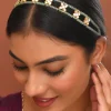989-mint-blue-floral-kundan-mathapatti-1.webp Mint Blue Floral Kundan Mathapatti