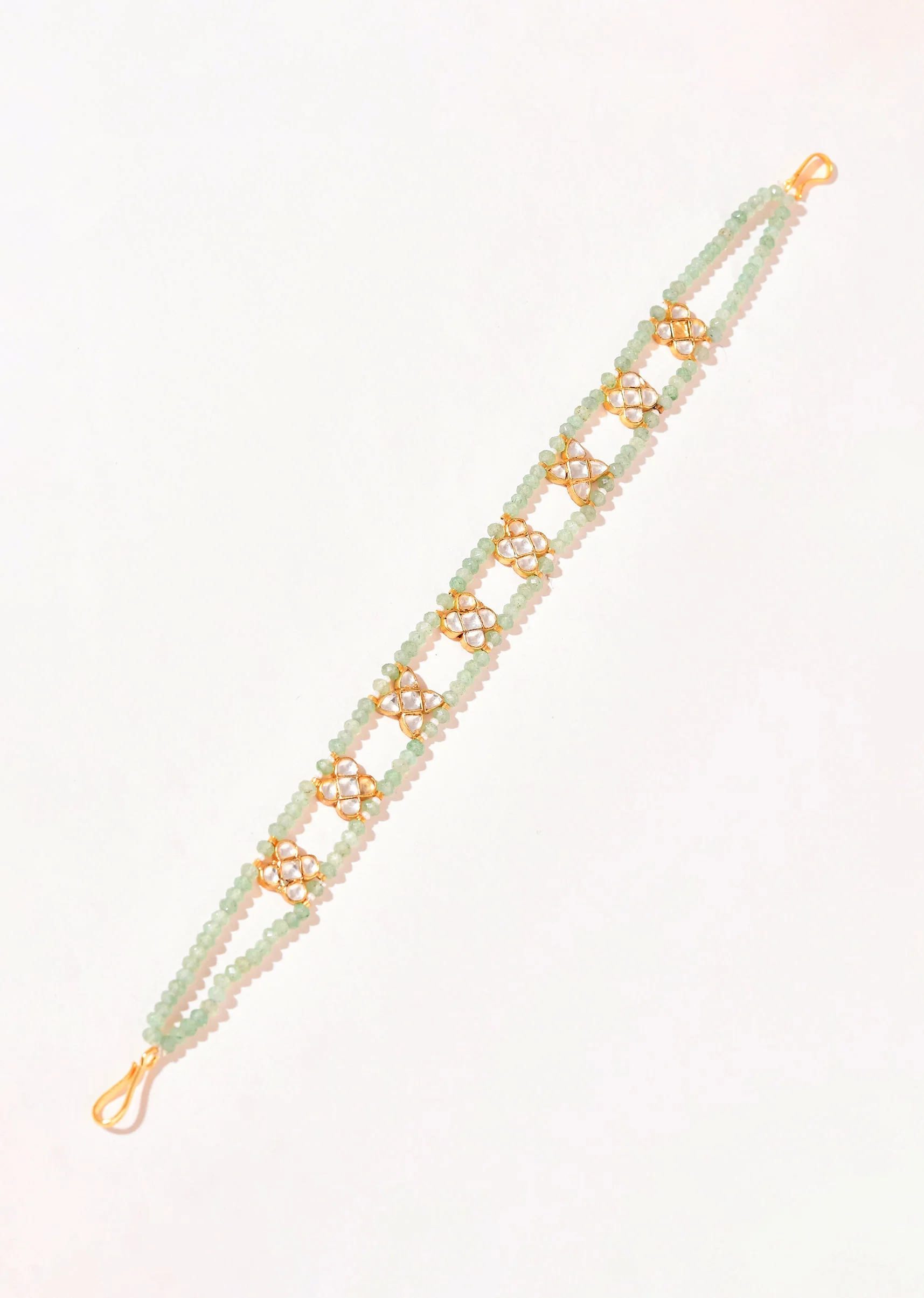 989-mint-blue-floral-kundan-mathapatti-2.webp Mint Blue Floral Kundan Mathapatti