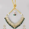 990-emerald-green-white-necklace-set-with-pachi-kundan-2.webp Emerald Green White Necklace Set With Pachi Kundan