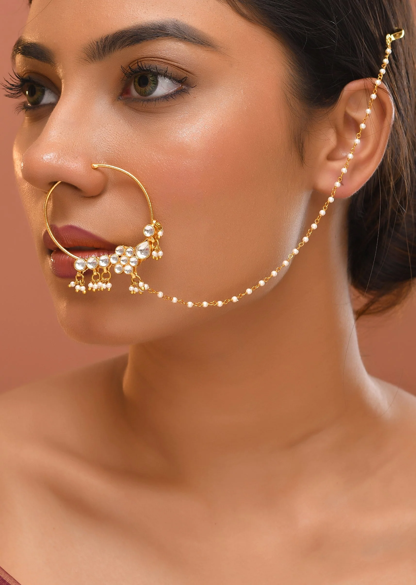992-white-kundan-bead-drop-nath-1.webp White Kundan Bead Drop Nath
