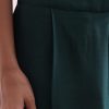 Teal Green Croptop And Dhoti With Embroidered Cape