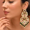 994-multi-green-earrings-with-pachi-kundan-1.webp Multi Green Earrings With Pachi Kundan