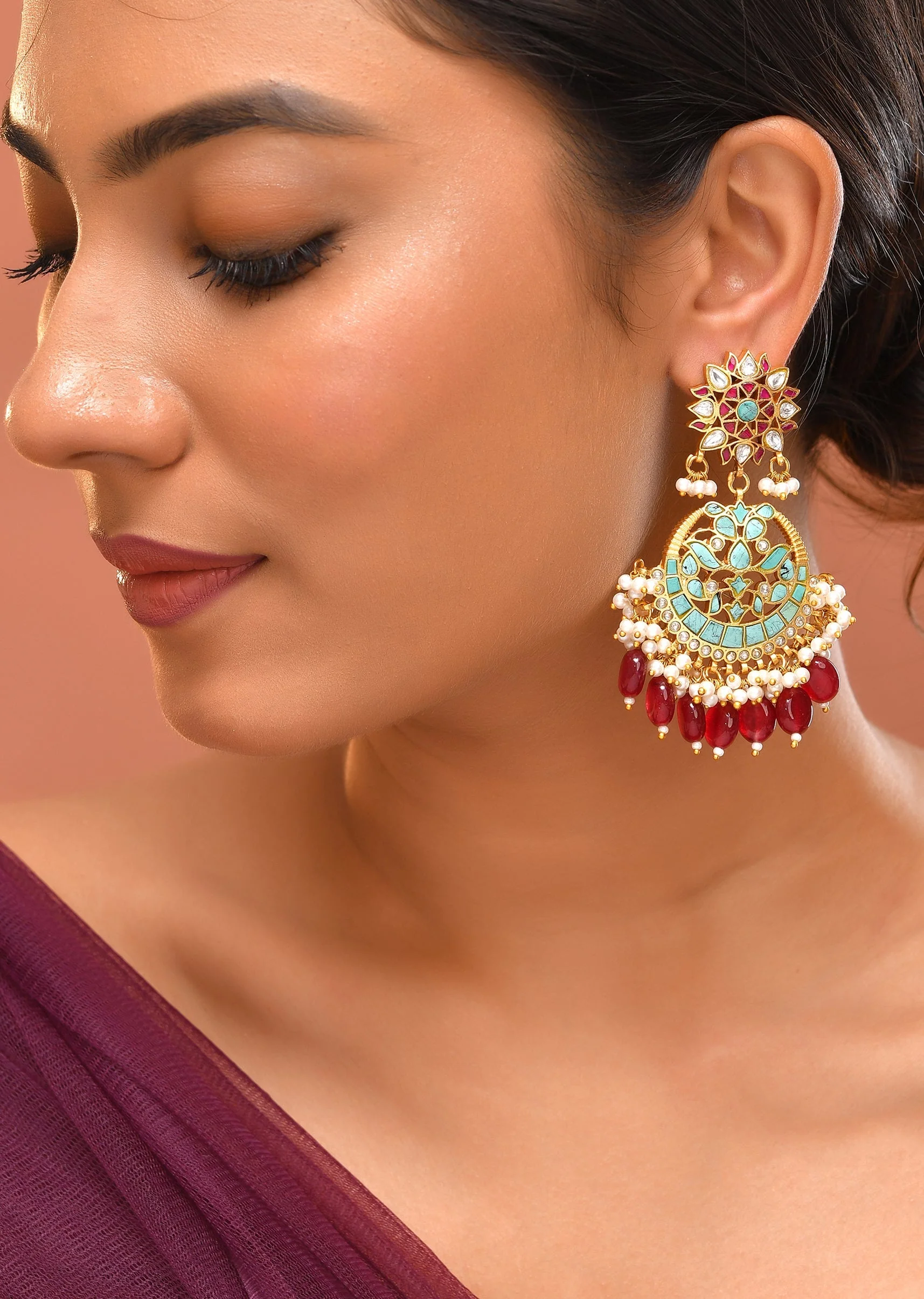 996-aqua-blue-earrings-with-pachi-kundan-1.webp Aqua Blue Earrings With Pachi Kundan