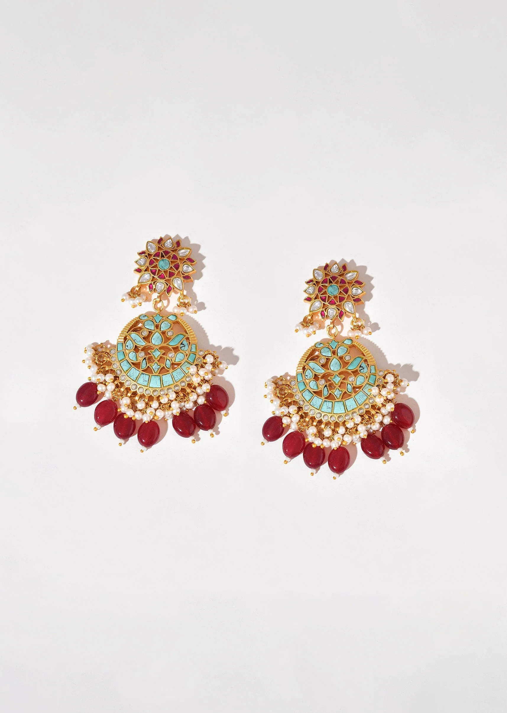 996-aqua-blue-earrings-with-pachi-kundan-2.webp Aqua Blue Earrings With Pachi Kundan