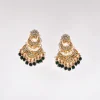 997-dark-green-gold-earrings-with-pachi-kundan-2.webp Dark Green Gold Earrings With Pachi Kundan