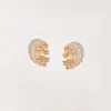 White Kundan Bead Drop Danglers